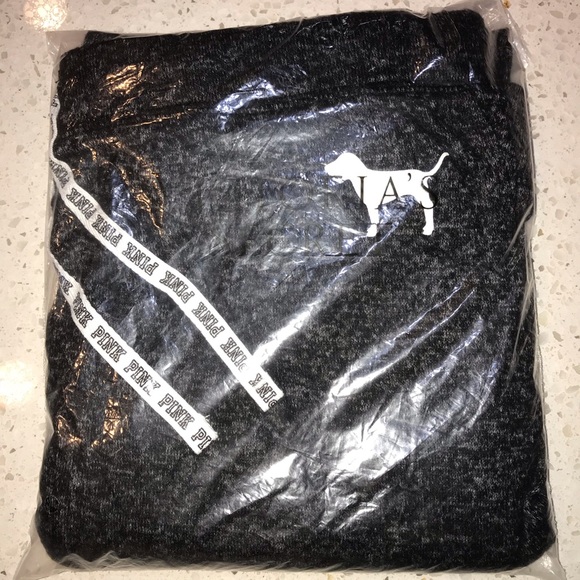 Vs Pink Cozy Jersey Sleep Pant Pajama Black L - Picture 5 of 5